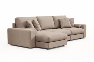 Arken Lyx 5-sits Vändbar L-formad Djup Divansoffa i Tyg - Beige - Products - Möbler - Soffa - Divansoffa & schäslongsoffa