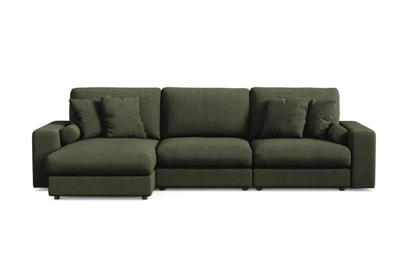 Arken Lyx 5-sits Vändbar L-formad Djup Divansoffa i Tyg - Grön - Products - Möbler - Soffa - Divansoffa & schäslongsoffa