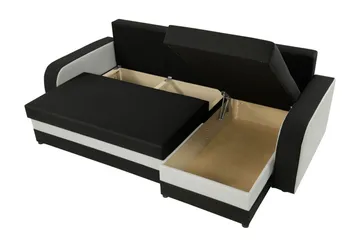 Alvared 3-sits Hörnbäddsoffa Universal - Grå/Blå - Products - Möbler - Soffa - Bäddsoffa - Bäddsoffa divan