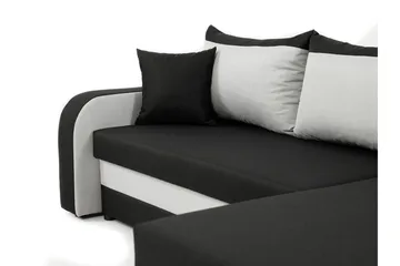 Alvared 3-sits Hörnbäddsoffa Universal - Grå/Blå - Products - Möbler - Soffa - Bäddsoffa - Bäddsoffa divan