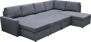 Bäddsoffa Dream U-form - Mörkgrå - Products - Möbler - Soffa - Bäddsoffa - U bäddsoffa