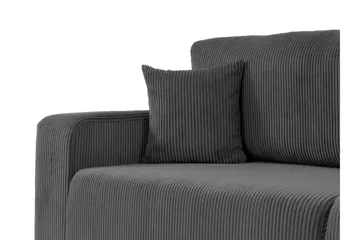 Barile Bäddsoffa 3-sits i Plysch - Grå - Products - Möbler - Soffa - Bäddsoffa - 3 sits bäddsoffa