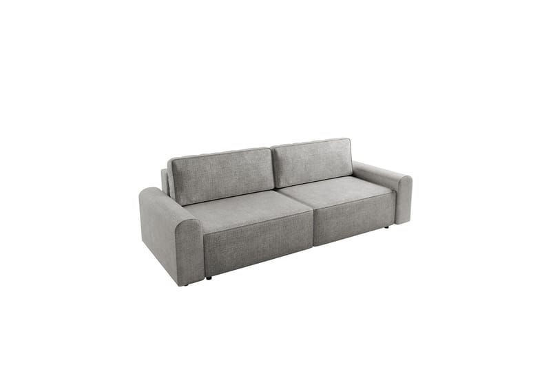 Bella Bäddsoffa 3-sits i Plysch - Grå - Products - Möbler - Soffa - Bäddsoffa - 3 sits bäddsoffa