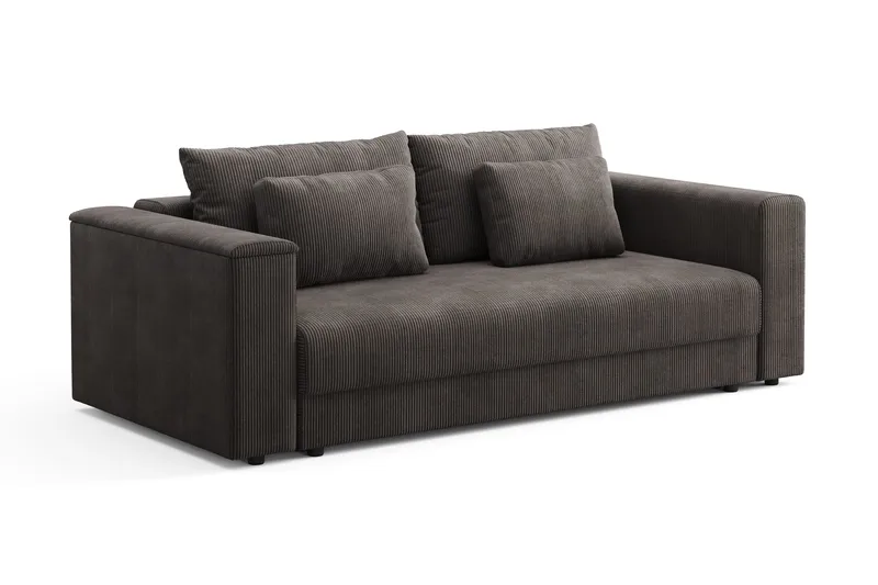 Bergen Djup 3-sits Bäddsoffa med förvaring - Brown - Products - Möbler - Soffa - Bäddsoffa - 3 sits bäddsoffa