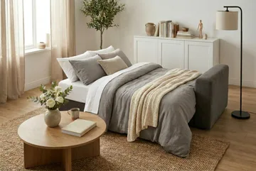 Bergen Djup 3-sits Bäddsoffa med förvaring - Brown - Products - Möbler - Soffa - Bäddsoffa - 3 sits bäddsoffa