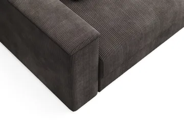 Bergen Djup 3-sits Bäddsoffa med vändbar divan och förvaring - Brown - Products - Möbler - Soffa - Bäddsoffa - Bäddsoffa divan