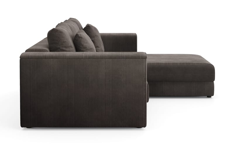 Bergen Djup 3-sits Bäddsoffa med vändbar divan och förvaring - Brown - Products - Möbler - Soffa - Bäddsoffa - Bäddsoffa divan