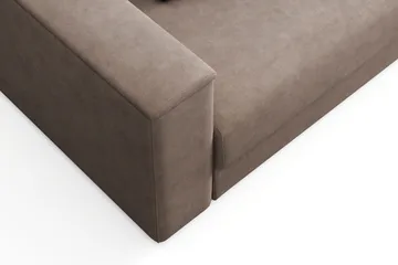 Bergen Extra Djup Framåtbäddad 3-sits Bäddsoffa med förvaring - Brun - Products - Möbler - Soffa - Bäddsoffa - 3 sits bäddsoffa