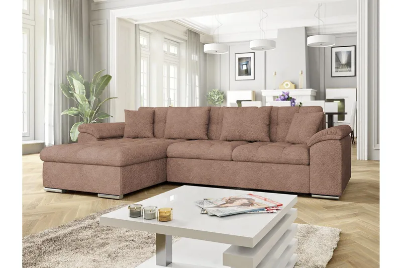 Camior Bäddsoffa m. Divan 3-sits, Beige