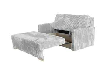 Denegal 2-sits liten bäddsoffa i Sammet - Grå - Products - Möbler - Soffa - Bäddsoffa - 2 sits bäddsoffa