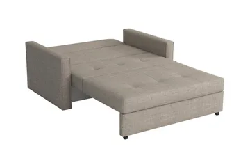 Denegal 2-sits liten bäddsoffa i Plysch - Beige - Products - Möbler - Soffa - Bäddsoffa - 2 sits bäddsoffa