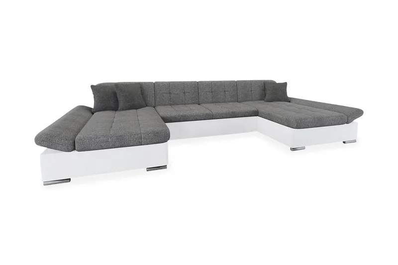 Dewitt 3-sits Bäddsoffa - Grå - Products - Möbler - Soffa - Bäddsoffa - U bäddsoffa