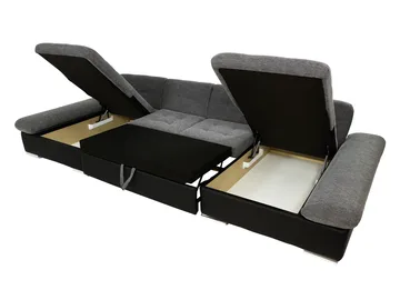 Dewitt Bäddsoffa Dubbeldivan 5-sits - Brun - Products - Möbler - Soffa - Bäddsoffa - U bäddsoffa