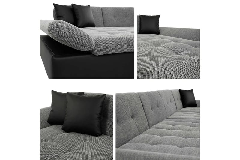 Dewitt Bäddsoffa Dubbeldivan 5-sits - Rosa - Products - Möbler - Soffa - Bäddsoffa - U bäddsoffa