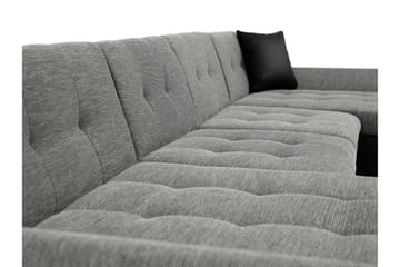 Dewitt Bäddsoffa Dubbeldivan 5-sits - Svart - Products - Möbler - Soffa - Bäddsoffa - U bäddsoffa