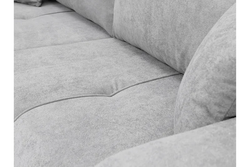 Flo Bäddsoffa 3-sits i Plysch - Grå - Products - Möbler - Soffa - Bäddsoffa - 3 sits bäddsoffa