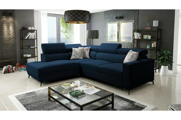 Galbally 3-sits Hörnbäddsoffa Dark blue - Products - Möbler - Soffa - Bäddsoffa - Hörnbäddsoffa