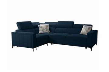 Galbally 3-sits Hörnbäddsoffa Dark blue - Products - Möbler - Soffa - Bäddsoffa - Hörnbäddsoffa