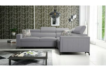 Galbally 3-sits Hörnbäddsoffa Light grey - Products - Möbler - Soffa - Bäddsoffa - Hörnbäddsoffa