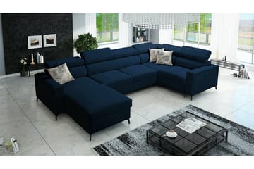 Galbally 4-sits Hörnbäddsoffa Dark blue - Products - Möbler - Soffa - Bäddsoffa - Hörnbäddsoffa