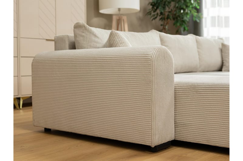 Handda Bäddsoffa med Divan 3-sits i Manchester - Beige - Products - Möbler - Soffa - Bäddsoffa - Bäddsoffa divan