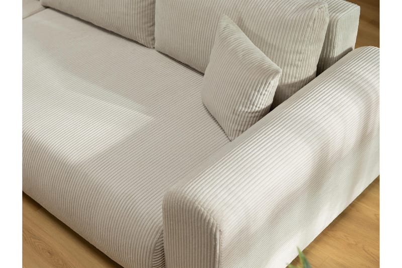 Handda Bäddsoffa med Divan 3-sits i Manchester - Grå - Products - Möbler - Soffa - Bäddsoffa - Bäddsoffa divan