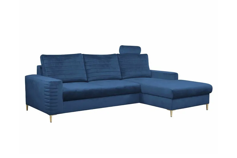 Kintore 3-sits Hörnbäddsoffa Dark blue - Products - Möbler - Soffa - Bäddsoffa - Hörnbäddsoffa