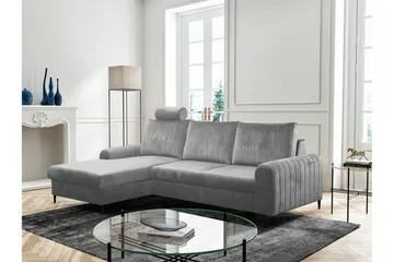 Kintore 3-sits Hörnbäddsoffa Light grey/Dark grey - Products - Möbler - Soffa - Bäddsoffa - Hörnbäddsoffa