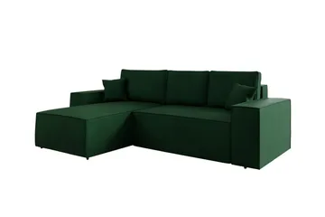 Knocklong 3-sits Hörnbäddsoffa - Grön - Products - Möbler - Soffa - Bäddsoffa - Hörnbäddsoffa