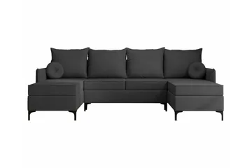 Knocklong 4-sits Hörnbäddsoffa - Mörkgrå - Products - Möbler - Soffa - Bäddsoffa - Hörnbäddsoffa