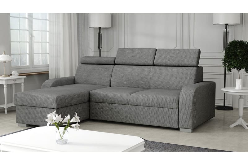 Lavona Divansoffa Vändbar - Grå - Products - Möbler - Soffa - Bäddsoffa - Bäddsoffa divan