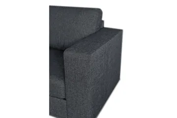 Leo Bäddsoffa 3-sits med Schäslong Vänster - Mörkgrå - Products - Möbler - Soffa - Bäddsoffa - Bäddsoffa divan