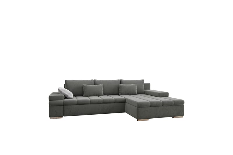 Naoma Bäddsoffa med Divan 4-sits, Grå