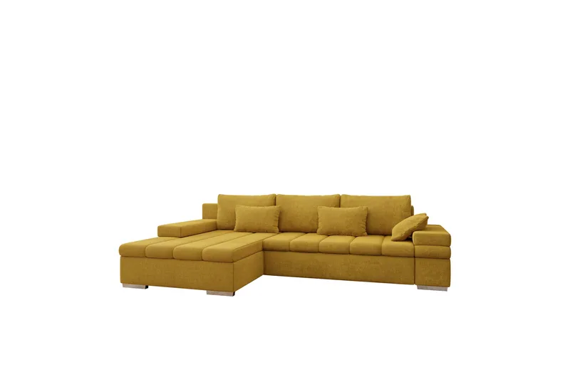 Naoma Bäddsoffa med Divan 4-sits, Gul