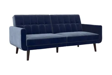 Nola 3-sits Bäddsoffa Sammet/Blå - Dorel Home - Products - Möbler - Soffa - Bäddsoffa - 3 sits bäddsoffa