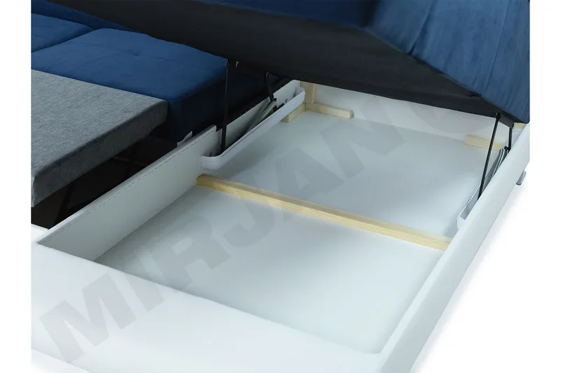 Reginia Bäddsoffa m. Divan och Schäslong Förvaring 4-sits - Brun - Products - Möbler - Soffa - Bäddsoffa - Bäddsoffa divan