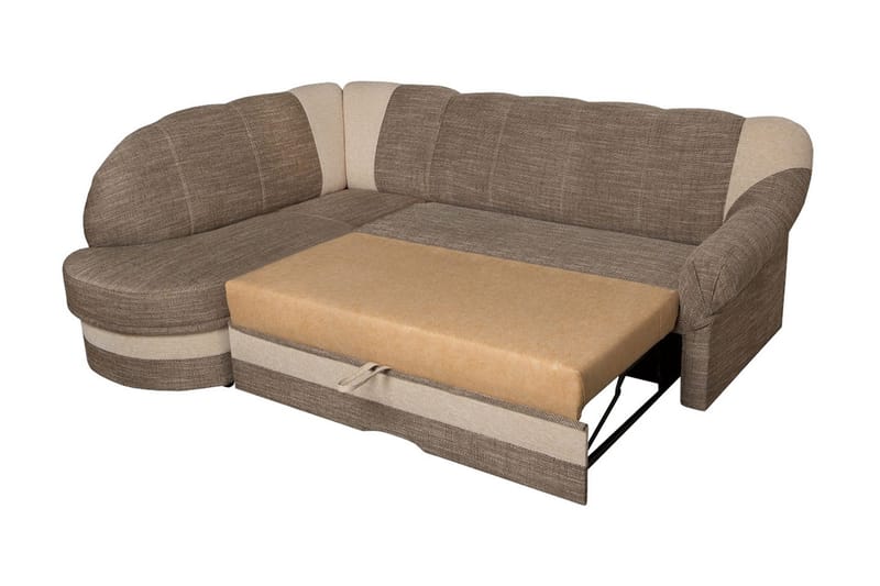 Sandra Hörnbäddsoffa - Brun - Products - Möbler - Soffa - Bäddsoffa - Hörnbäddsoffa
