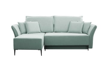 Staffin 3-sits Hörnbäddsoffa Light green/Green/Mint - Products - Möbler - Soffa - Bäddsoffa - Hörnbäddsoffa