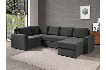 Staffin 4-sits Hörnbäddsoffa Dark grey - Products - Möbler - Soffa - Bäddsoffa - Hörnbäddsoffa