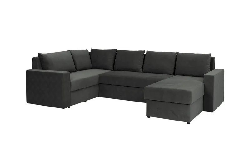 Staffin 4-sits Hörnbäddsoffa Dark grey