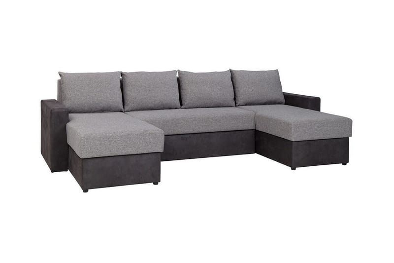 Staffin 4-sits Hörnbäddsoffa Light grey/Dark grey