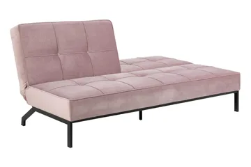 Stefan Bäddsoffa Sammet - Rosa - Products - Möbler - Soffa - Bäddsoffa - 2 sits bäddsoffa