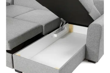 Taberk Bäddsoffa med Divan och Schäslong 5-sits - Brun - Products - Möbler - Soffa - Bäddsoffa - Bäddsoffa divan