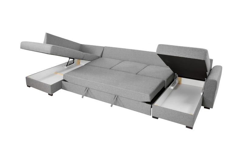 Taberk Bäddsoffa med Divan och Schäslong 5-sits - Brun - Products - Möbler - Soffa - Bäddsoffa - Bäddsoffa divan