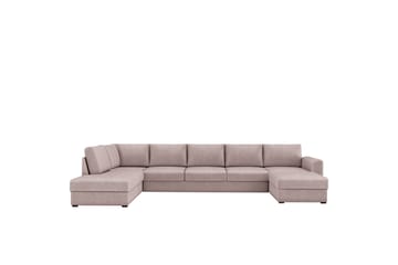 Taberk Bäddsoffa med Divan och Schäslong 5-sits - Rosa - Products - Möbler - Soffa - Bäddsoffa - Bäddsoffa divan