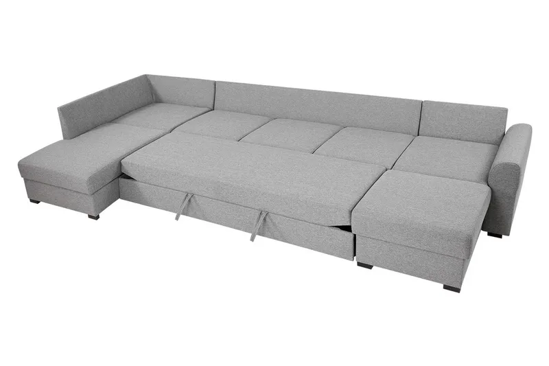 Wilma 6-sits Bäddsoffa - Svart - Products - Möbler - Soffa - Bäddsoffa - Bäddsoffa divan
