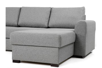 Wilma Stor 6-sits U-formad Bäddsoffa med Förvaring - Svart - Products - Möbler - Soffa - Bäddsoffa - Bäddsoffa divan