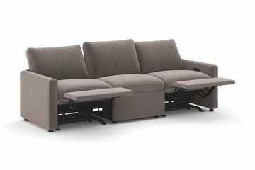 Barsele 3-sits Elektrisk Reclinersoffa - Brun - Products - Möbler - Soffa - Biosoffa & reclinersoffa
