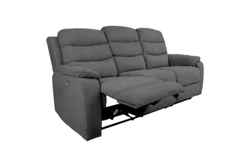 Mimi Reclinersoffa 3-sits Grå - Products - Möbler - Soffa - Biosoffa & reclinersoffa