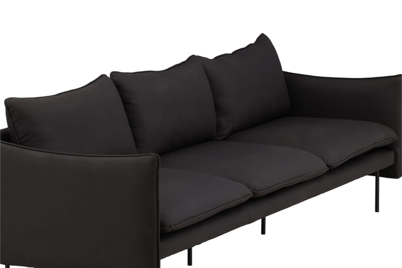 Brunskär Soffa 3-sits Svart - Vind - Products - Möbler - Soffa - 3 sits soffa